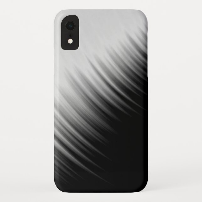 Black and White Abstract Striped Pattern Case-Mate iPhone Case (Back)