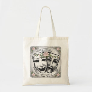 Black and White  Actor Masks Tote Bag