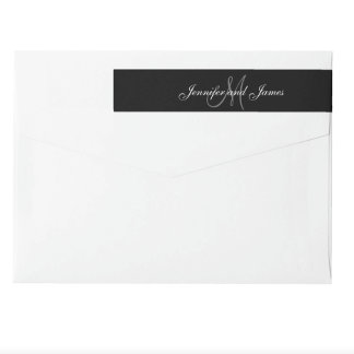 Black and White Affair | Wedding Wraparound Label