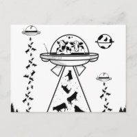 Black and white alien abduction