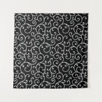 Black and White allover seamless scroll designpatt