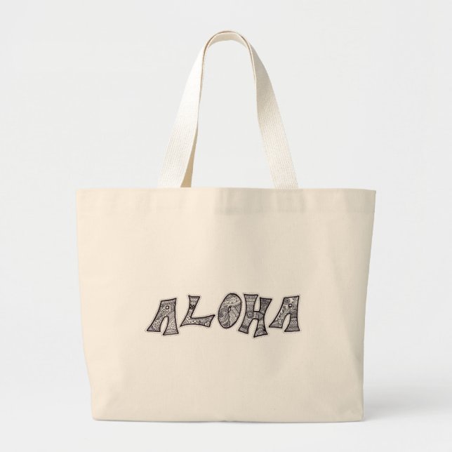 Black and White Aloha Bag (Front)