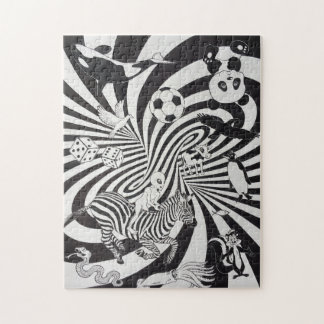 Black and White Alternate Universe  Jigsaw Puzzle