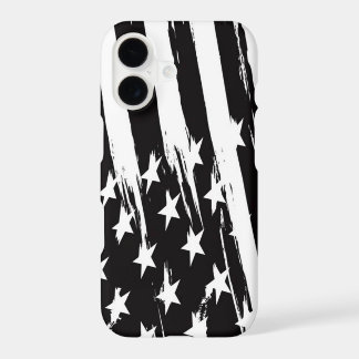 Black and White American Flag iPhone Case Mate Art
