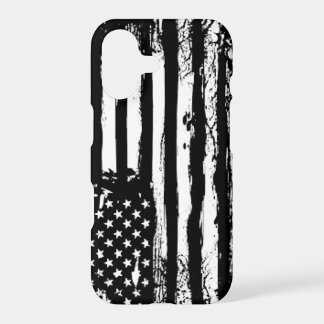 Black and White American Flag iPhone Case Mate Art