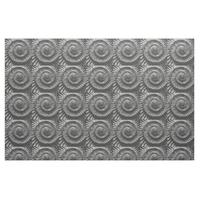 Black and white ammonite fabric (Fat Quarter)