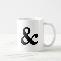 Black and White Ampersand Mug