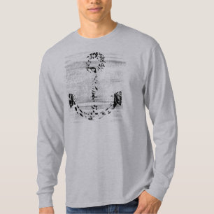Black and White Anchor Leopard 2 T-Shirt