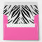 Black and White and Hot Pink Zebra Print