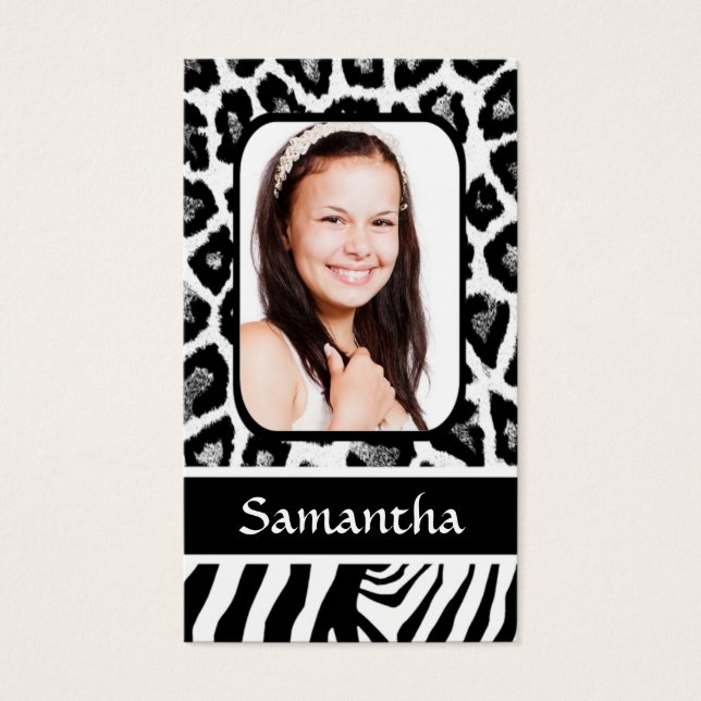 Black and white animal print (Front)