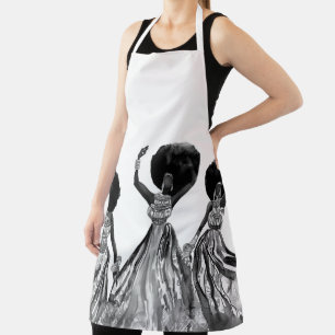 Black and White Apron