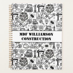 black and white Architectural Blueprint Engineer Planner