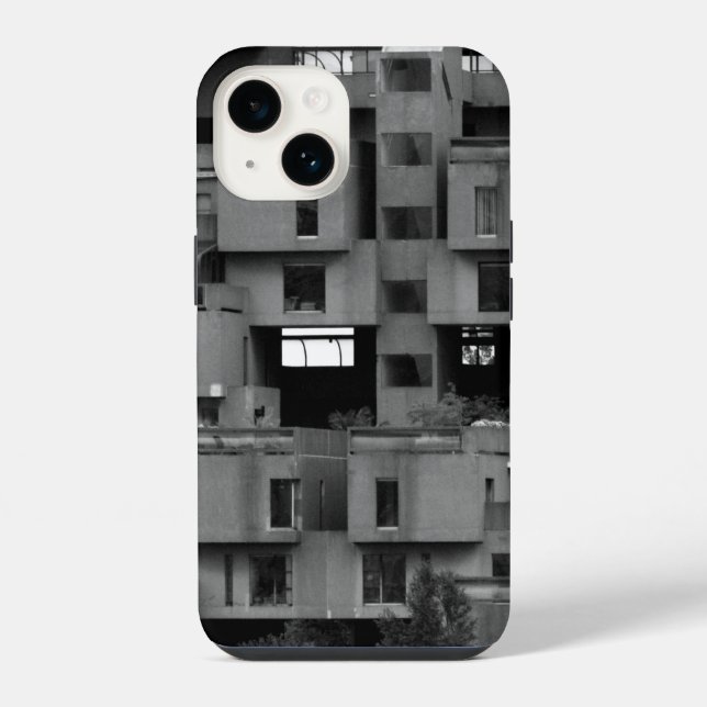 Black and White Architectural iPhone Case (Back)