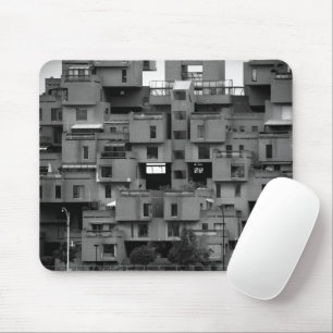 Black and White Architectural Mouse Mat