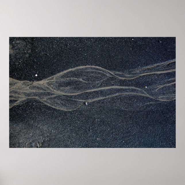 Black and white area rug poster (Front)