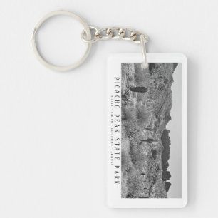 Black and White Arizona Desert Customised Key Ring