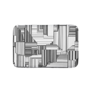 Black and White Art Deco Bath Mat