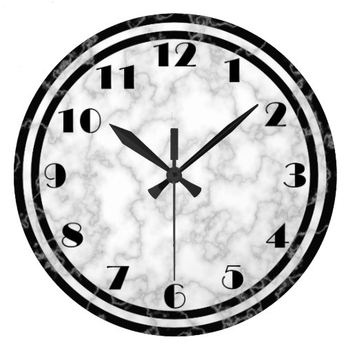 Image of Black and White Art Deco Clock
