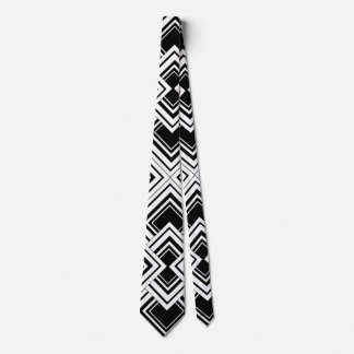 Black And White Art Deco Design Tie