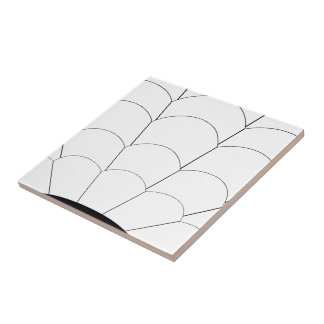 Black And White Art Deco Design Tile