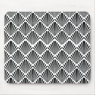 Black and white Art Deco seamless pattern Mouse Mat