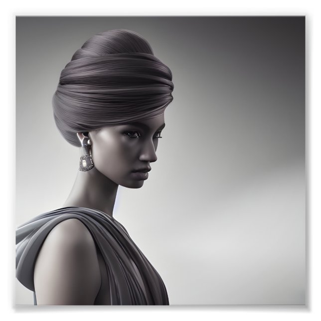 Black and white art photo print (Front)