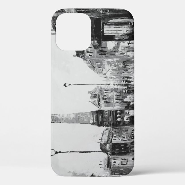 Black and white artistic paintings. Case-Mate iPhone case (Back)