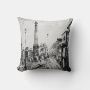 Black and white artistic paintings. cushion