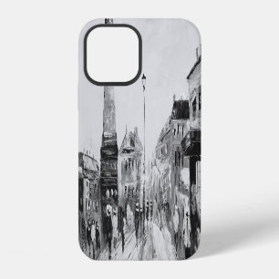 Black and white artistic paintings. iPhone 12 case