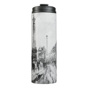 Black and white artistic paintings. thermal tumbler