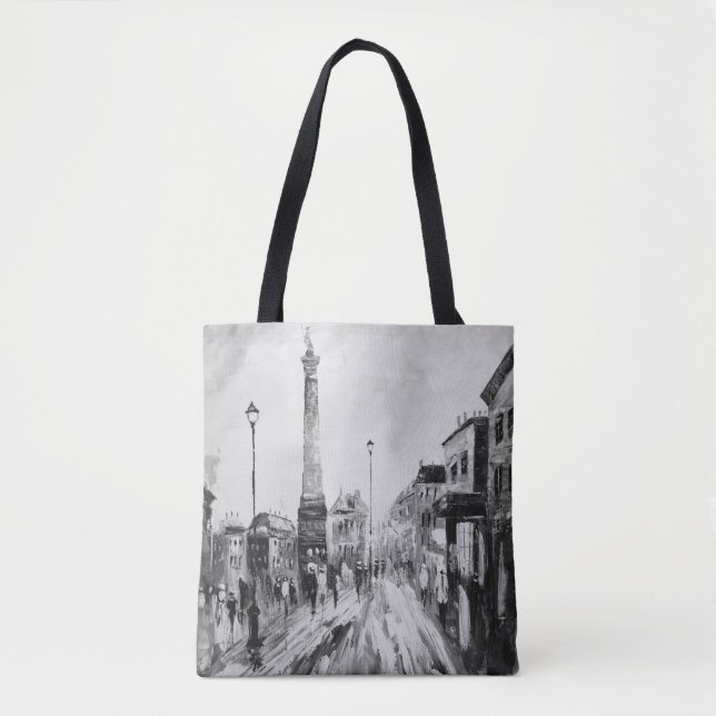 Black and white artistic paintings. tote bag (Front)