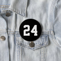 Black and White Athlete Jersey Number