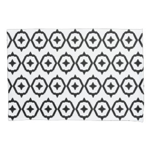 Black and White Aztec Ikat Pillowcase