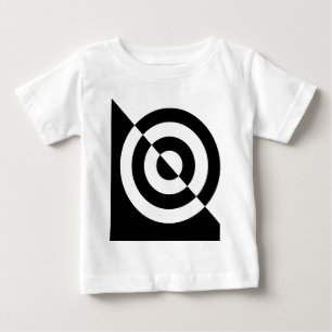 Black and white baby's visual stimulation tee