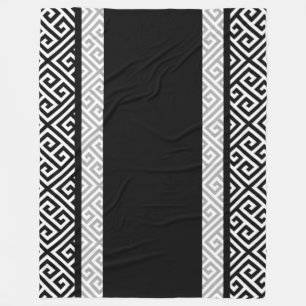 Black and white bachelor fleece blanket