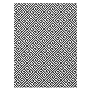 Black and white bachelor tablecloth