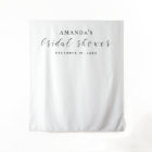 Black and white backdrop. Bridal shower background