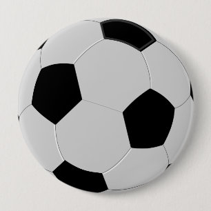 Black  and white ball  Button