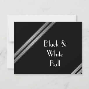 Black and White Ball Invitation