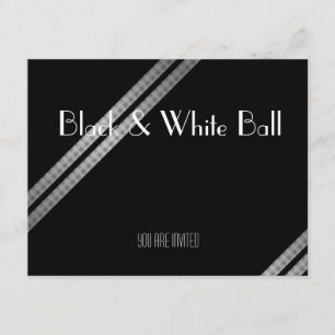 Black and White Ball Invitation