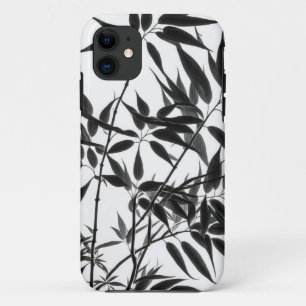 Black and White Bamboo Plant iPhone 11 Case