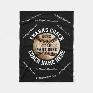 Black and White, Baseball Coach Throw Blanket