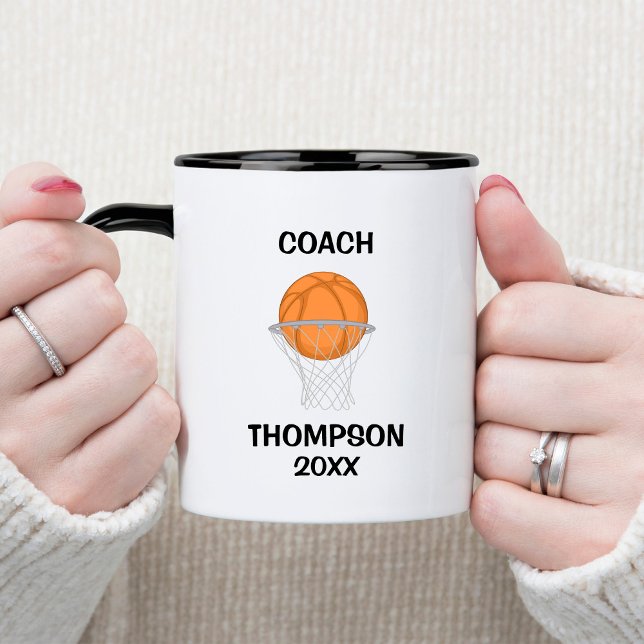 Black and White Basketball Coach Mug (Creator Uploaded)