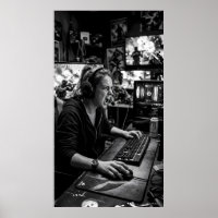 Black and White Battle Station Instruction Poster