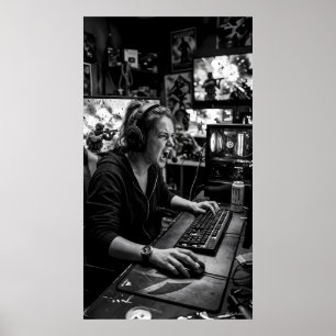 Black and White Battle Station Instruction Poster