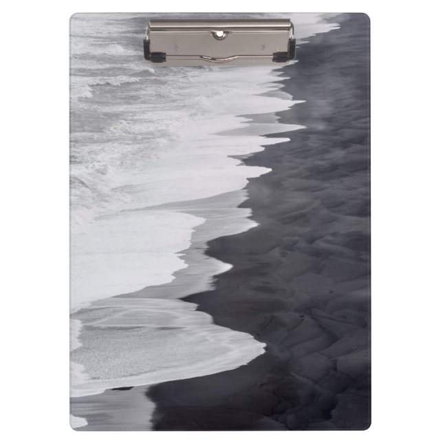 Black and white beach scenic clipboard (Front)
