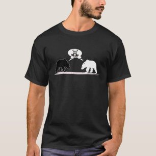 Black And White Bear Fusion For Being A Panda Tee