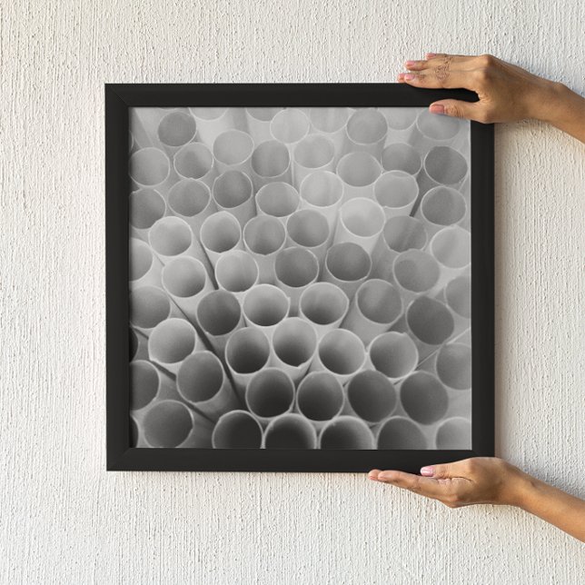 Black and White Bendy Straws Poster (Creator Uploaded)