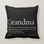 Black and White Best Ever Grandma Grandmother Cushion<br><div class="desc">Personalise for your special Grandma, Grandmother, Granny, Nan, Nanny or Abuela to create a unique gift for birthdays, Christmas, mother's day, baby showers, or any day you want to show how much she means to you. A perfect way to show her how amazing she is every day. You can even...</div>