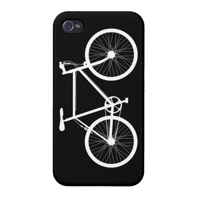 Black and White Bicycle iPhone Case (Back)
